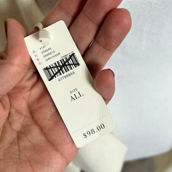 ANTHROPOLOGIE MOTH IVORY CARDIGAN CAPE SWEATER ONE SIZE BRAND NEW - Picture 3 of 7